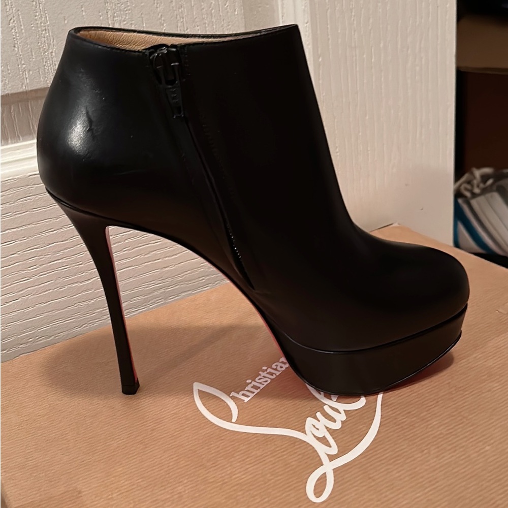 Dirdibootie 130 Calf Black Leather Ankle Bootie